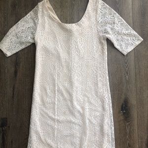 Lace detail dress